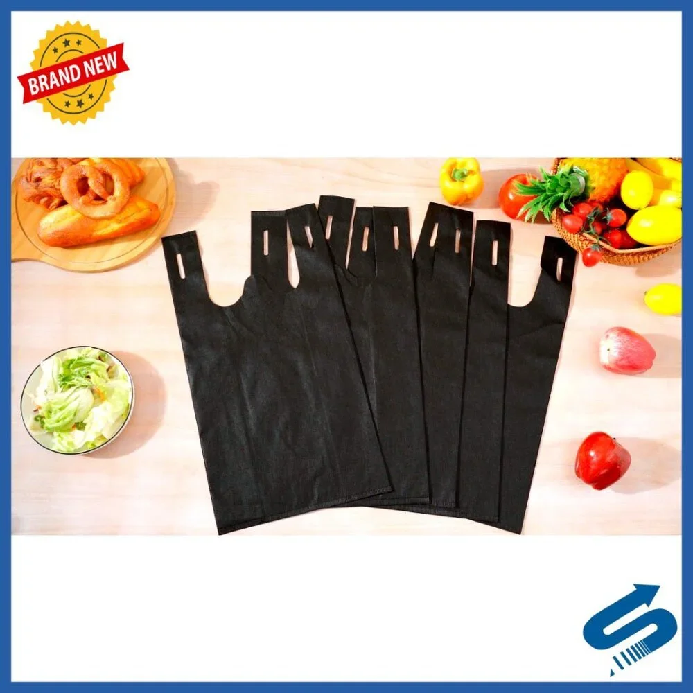 Reusable Non Woven Shopping Tote Bags Foldable Grocery Storage Large Capacity